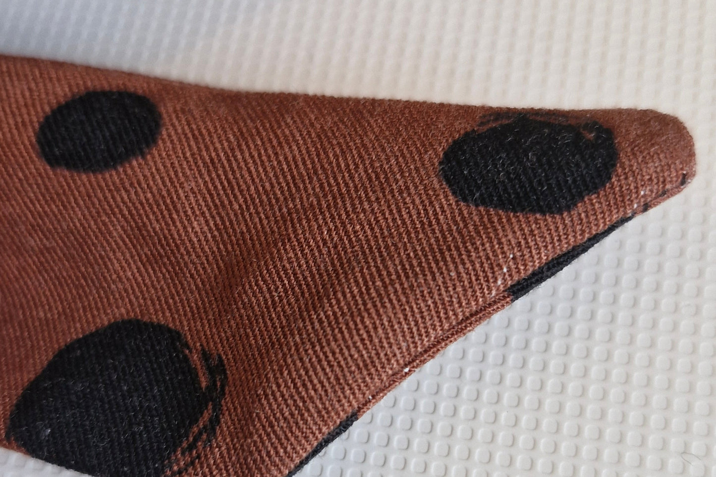 bandeau pin up marron et noir