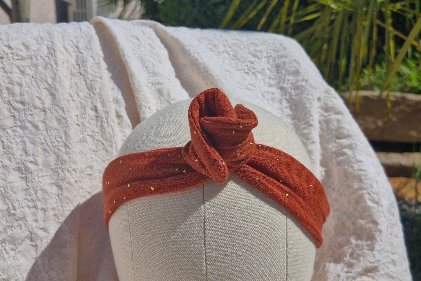 bandeau fil de fer terracotta