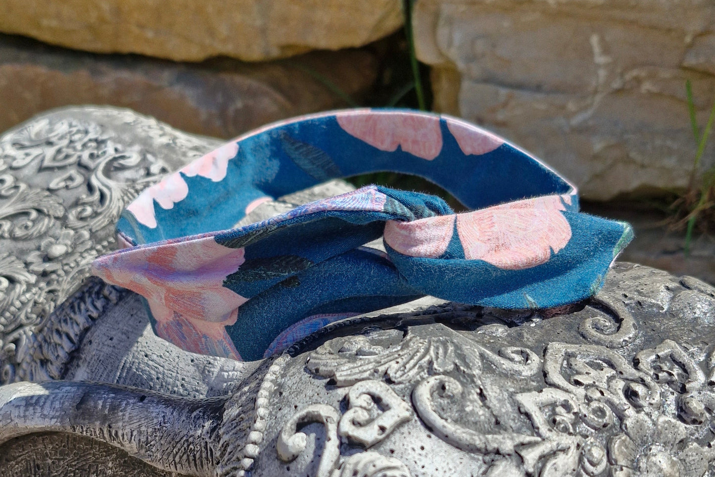 bandeau pin up pivoine rose