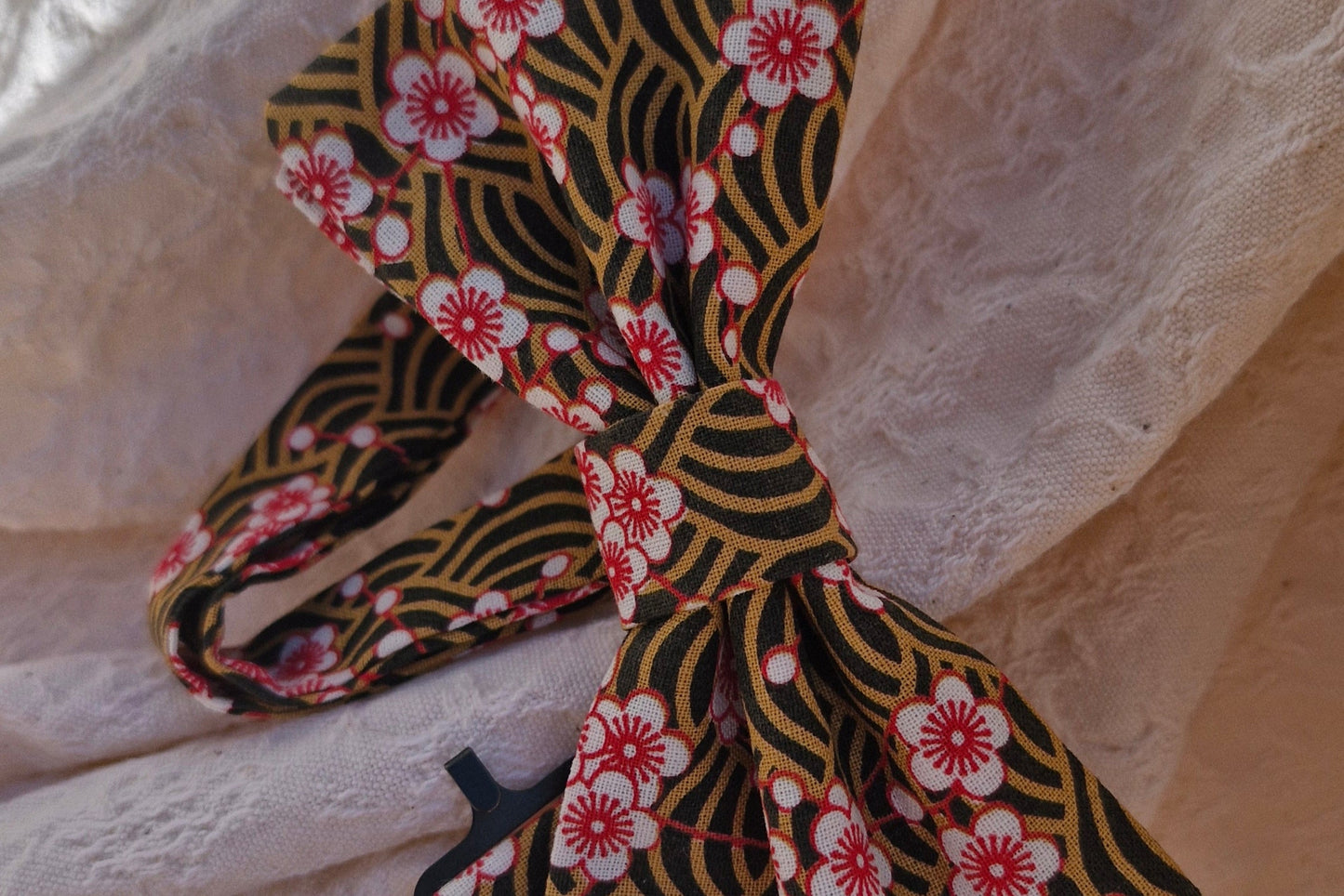 noeud papillon sakura fleurs de cerisier