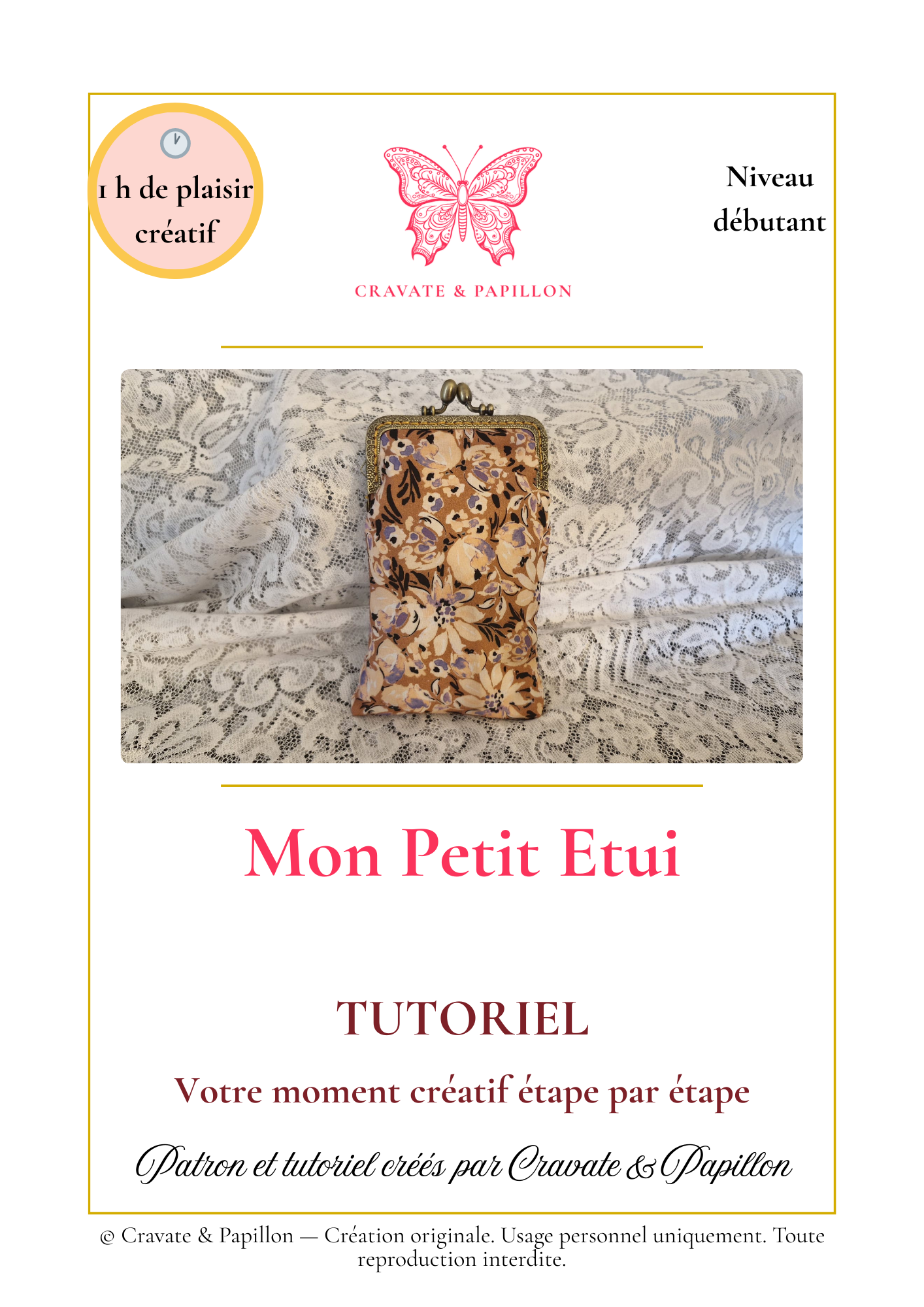 Mon Petit Etui - tutoriel + patron pdf