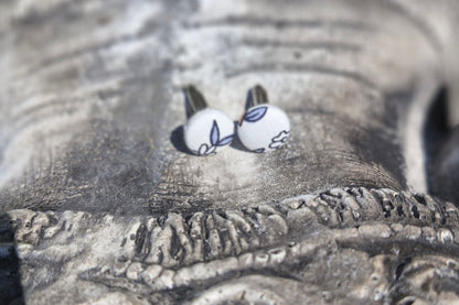 * Nœud Papillon et Pochette bleu floral