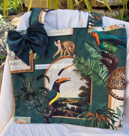 sac noeud vert sapin tropical