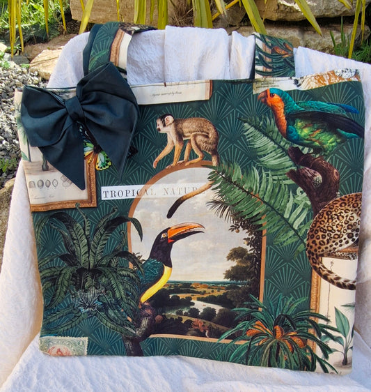 sac noeud vert sapin tropical